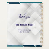 Thank you & Logo & Text personalize Planner Planer (Rückseite)