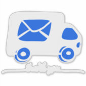 Thank you Mail Box Decal Sticker, Thank you label, Aufkleber (Vorderseite)