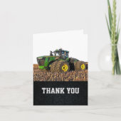 Thank You Men's Tractor Farm Equipment Machinery Dankeskarte (Vorderseite)