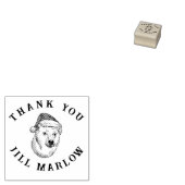 Thank you message customisable with animal  gummistempel (Stempel)