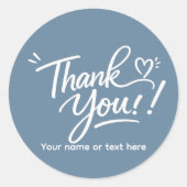 Thank you! modern calligraphy Sticker (Vorderseite)