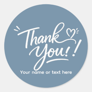 Thank you! modern calligraphy Sticker