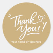 Thank you! modern calligraphy Sticker (Vorderseite)