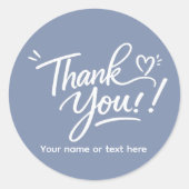 Thank you! modern calligraphy Sticker (Vorderseite)
