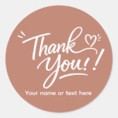 Thank you! modern calligraphy Sticker (Vorderseite)