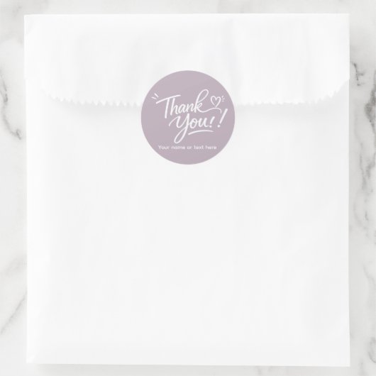 Thank you! modern calligraphy Sticker (Tasche)