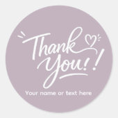 Thank you! modern calligraphy Sticker (Vorderseite)