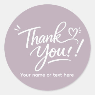 Thank you! modern calligraphy Sticker
