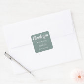 Thank You Modern Sage Wedding Stickers (Umschlag)