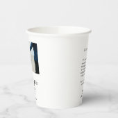 Thank you modern simple wedding couple name messag pappbecher (Links)