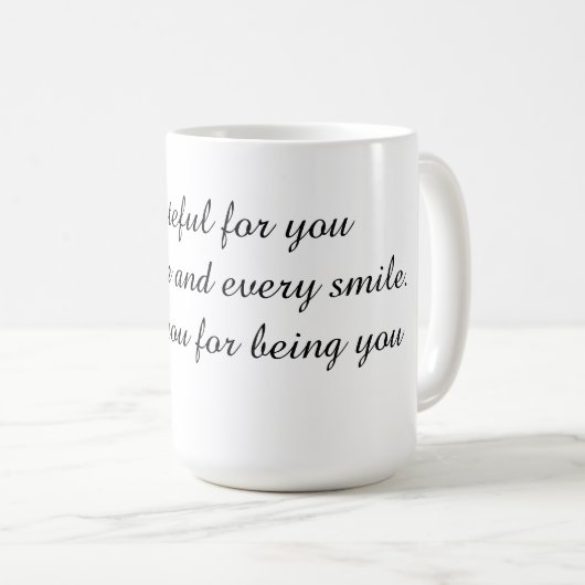 thank you Mug 15oz Kaffeetasse (VorderseiteRechts)