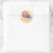 Thank you, Nautilus, Runder Aufkleber (Tasche)