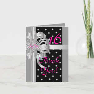 Thank You Note For A Sweet Sixteen-Customize Dankeskarte