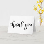 Thank You Note Wird Handlettered Calligraphy Karte (Gelbe Blume)