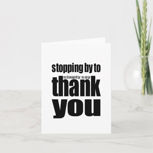 Thank You Notecard Dankeskarte (Vorderseite)