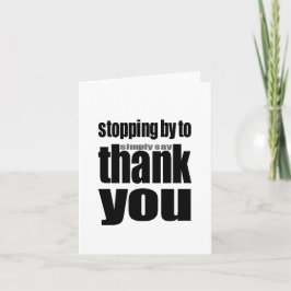 Thank You Notecard Dankeskarte