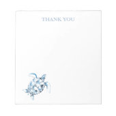 Thank You Notepads Sea Turtle Stationery Notizblock (Vorderseite)