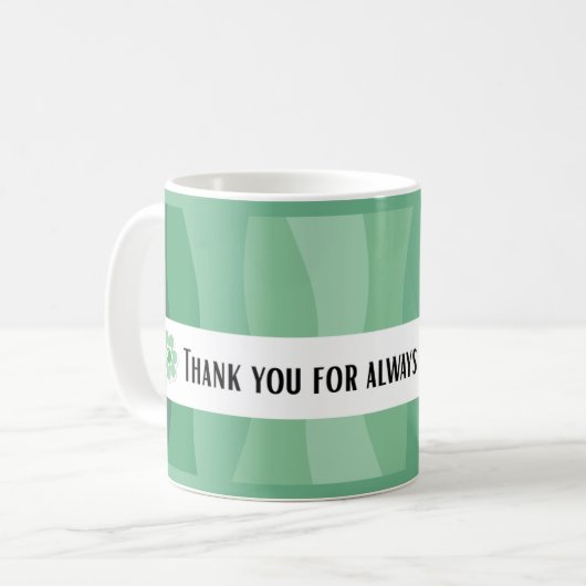 Thank you Nurse - Green Theme Kaffeetasse (Vorderseite Links)
