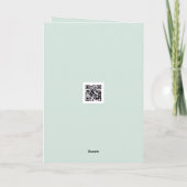 Thank You Pink Orchids On Green Bamboo Karte (Rückseite)