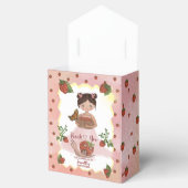 Thank You" Pink Strawberry Baby Shower Geschenkschachtel (Geöffnet)