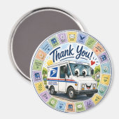 Thank you Postal Workers  Magnet (Vorderseite/Rückseite)