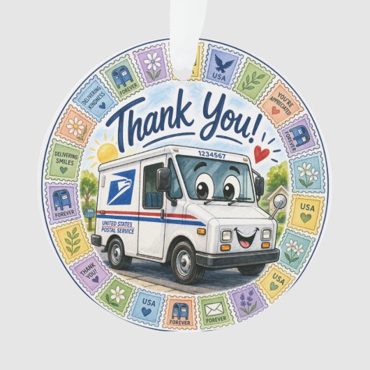 Thank you Postal Workers  Ornament (Vorderseite)