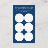 Thank You QR Code - Blue White Service Business Treuekarte (Rückseite)