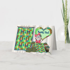 Thank You - Quilter Melody - Making Quilts Dankeskarte