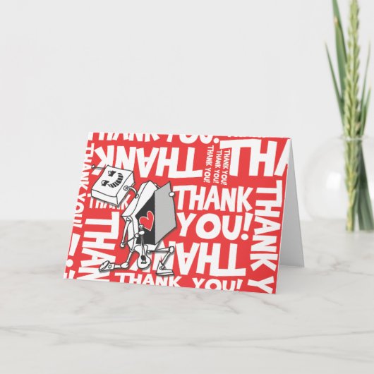 Thank you Robot Dankeskarte (Vorderseite)