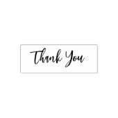 Thank You Scribble Script Text Template Permastempel (Design)