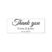 Thank You Script  Wedding Rubber Stamp Gummistempel (Prägung)