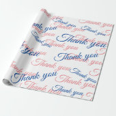 Thank You Script Wrapping Paper Geschenkpapier (Ungerollt)
