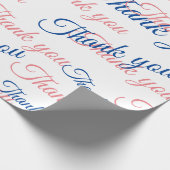 Thank You Script Wrapping Paper Geschenkpapier (Ecke)