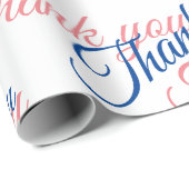 Thank You Script Wrapping Paper Geschenkpapier (Rolleneckpunkt)