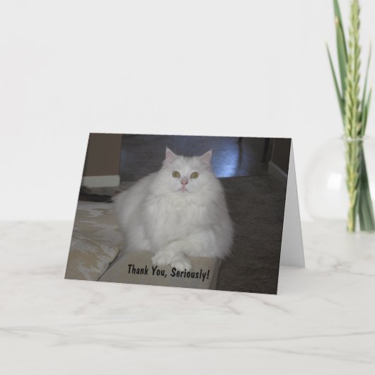 Thank You, Seriously! Dankeskarte (Vorderseite)