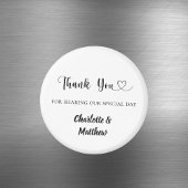 Thank you sharing our day bride groom wedding magnet