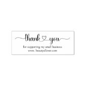 Thank 🖤 you ! Simpel, handwriting rubber stamp Gummistempel (Stempel)