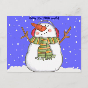 Thank You Snow Much (personalize) Postkarte