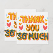 Thank you so much  einladung (Vorne/Hinten)