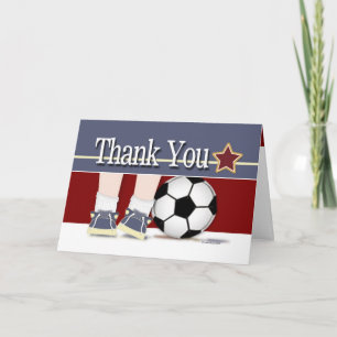 Thank You Soccer Card Template Dankeskarte
