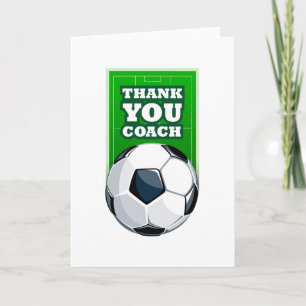thank you soccer coach dankeskarte