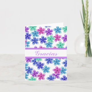 Thank You Spanish w/ blank inside Dankeskarte