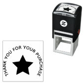 “Thank You” Star Accent Rubber Stamp Permastempel (Beispiel)