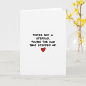 Thank You Stepped Up Dad Card Karte (Gelbe Blume)