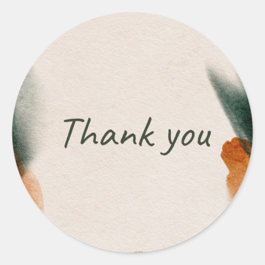 'Thank you' sticker  (Vorderseite)