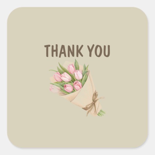 Thank You Sticker – Appreciation & Gratitude (Vorderseite)