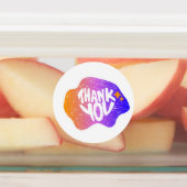 Thank You Sticker – Hand Lettering Gradient Style (Befestigt)