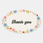 Thank You Sticker – Minimal Elegant Typography Des (Vorderseite)