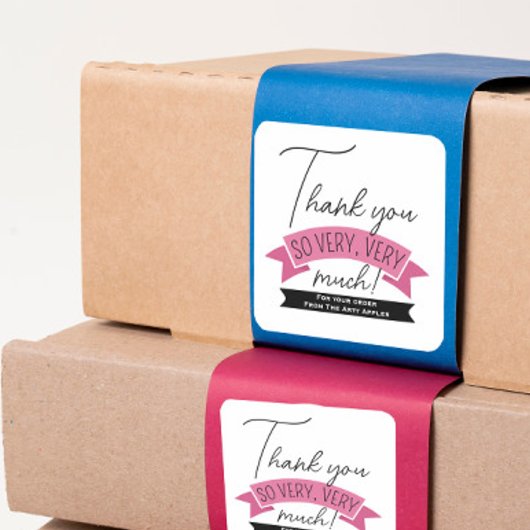 Thank You Sticker – Small Business Branding