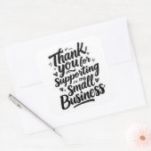 Thank You Sticker, Support Small Business Quadratischer Aufkleber (Umschlag)
